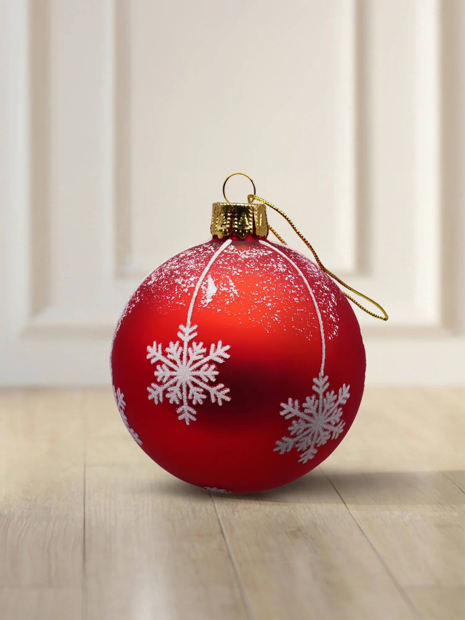 Weihnachtsbaumkugel aus Glas Schneeflocke 6/8/10 cm – ArtiTree®