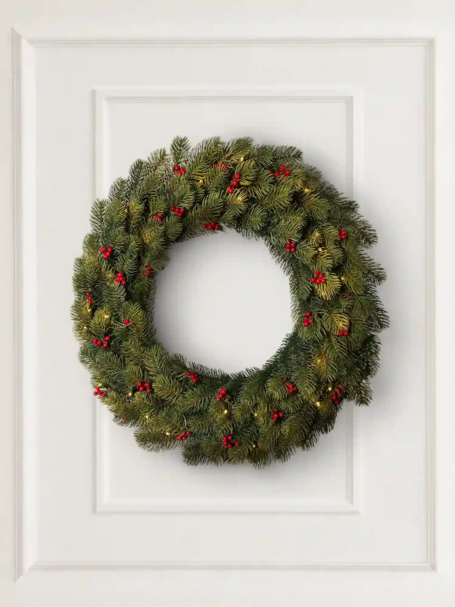 Weihnachtskranz mit Beleuchtung - 40/60 cm