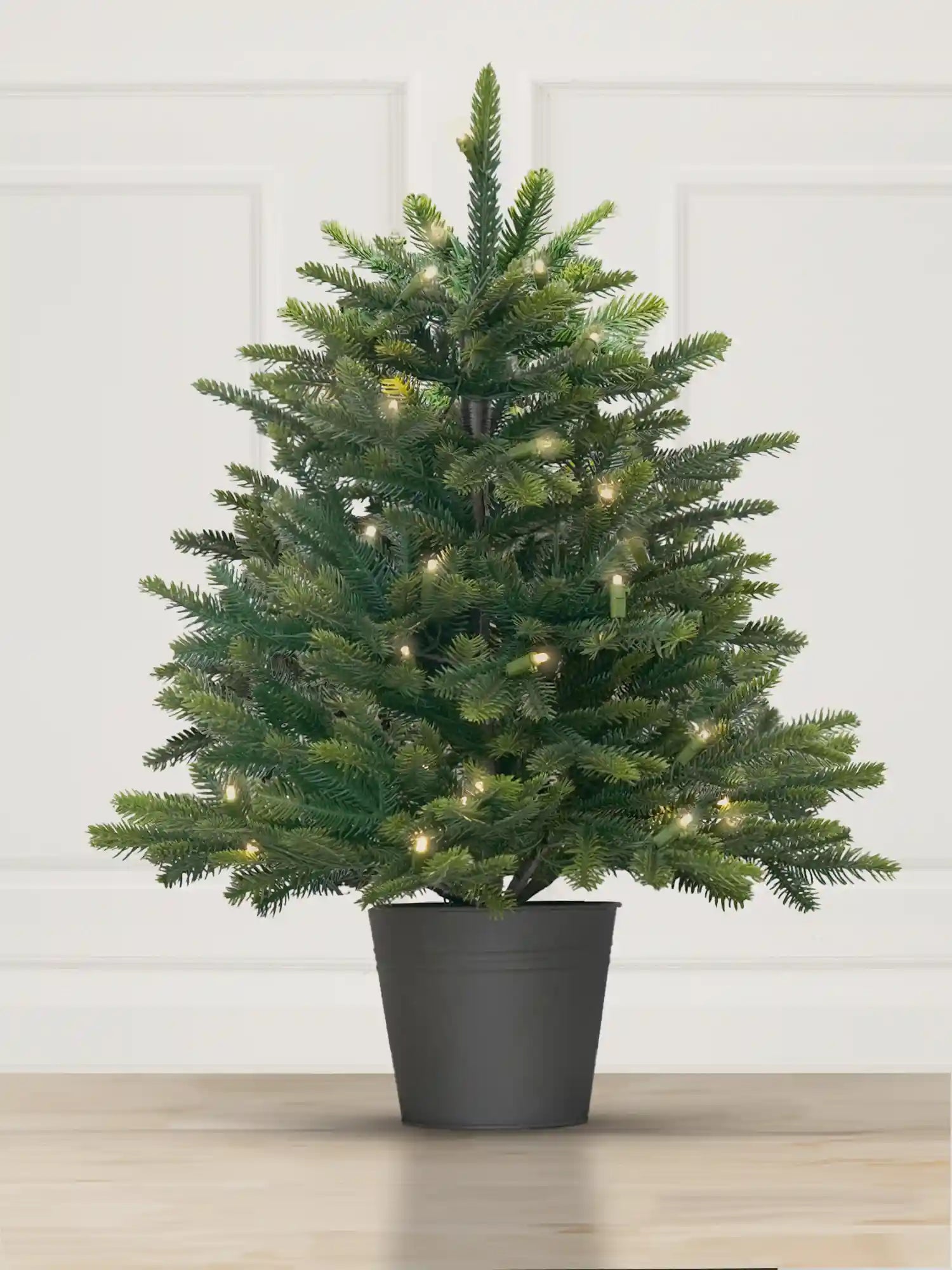 künstlicher tannenbaum wie echt nordmanntanne Künstlicher Weihnachtsbaum im Topf