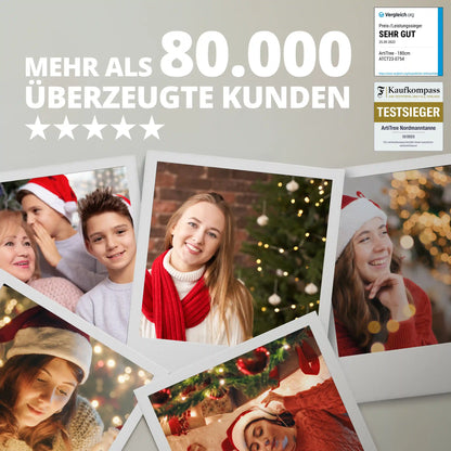 Künstlicher Weihnachtsbaum von ArtiTree mit vielen positiven Kundenbewertungen und Testsieger-Auszeichnungen