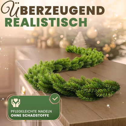ArtiTree Weihnachtsgirlande liegt auf einem Tisch